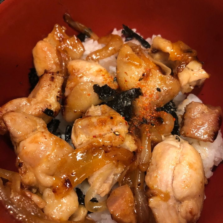 焼き鳥風♪鶏のコチュジャン焼丼^_^